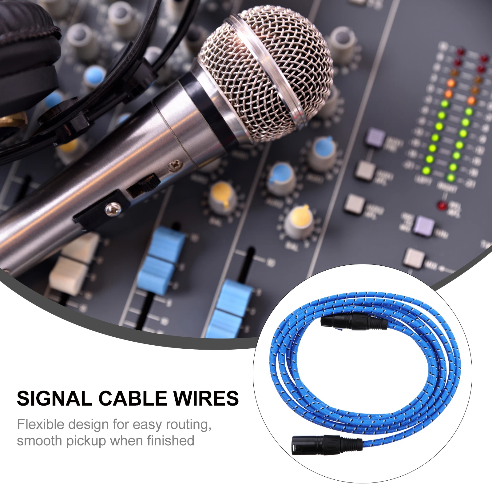 

Audio Line Braided Xlr Cable Super Durable Sound Console Cable For Microphone Mixer Powered Speaker 3Pin Male To Female