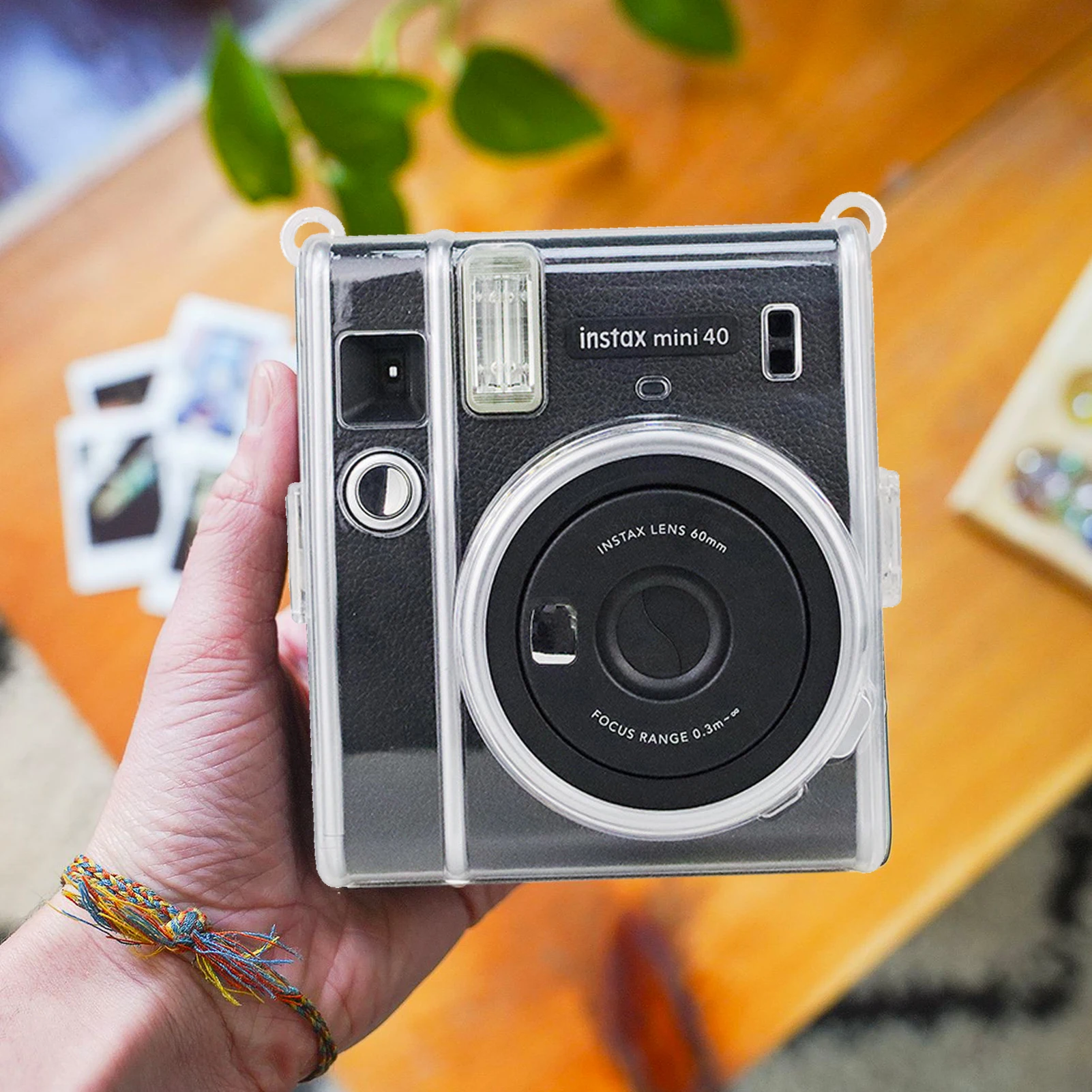 Retro PU Leather Protection Photo Camera Case Instax Film Cam Bag For Fujifilm Mini 40 Bag Cover with Shoulder Removable Strap