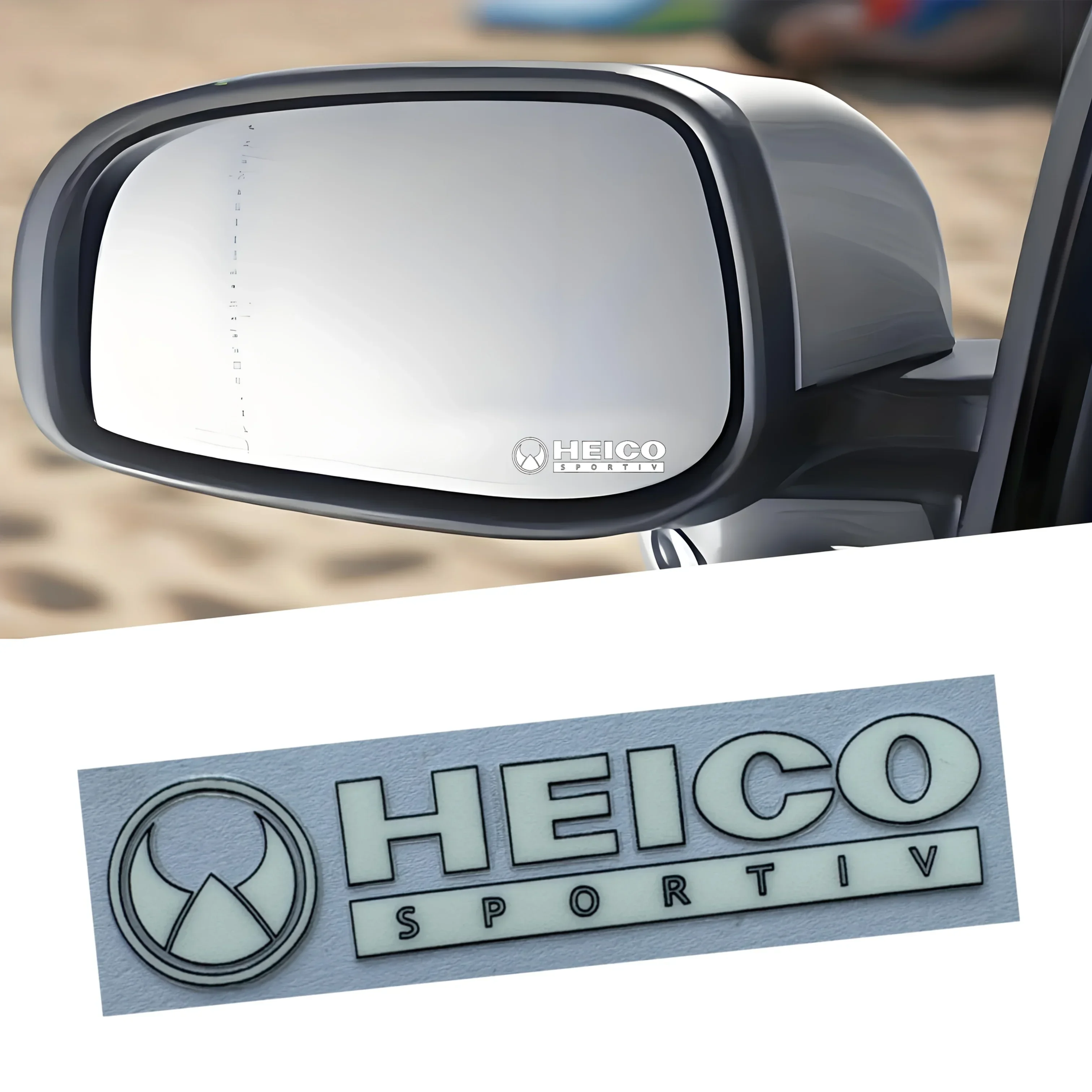 4PCS/SET HEICO Sportiv Logo Car Sticker Motorcycle Decal for Vehicle Side Mirror & Body Styling Accessory view 4