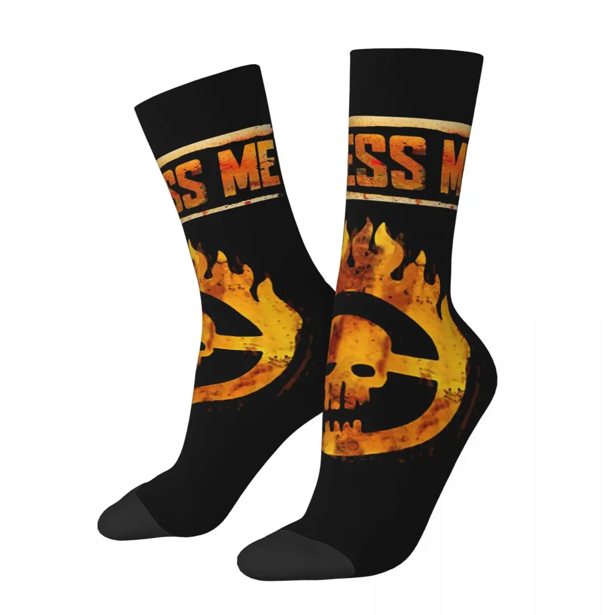 Retro Witness Me Men's compression Socks Unisex Mad Max Toecutter Crime Movie Harajuku Pattern Printed Novelty Crew Sock