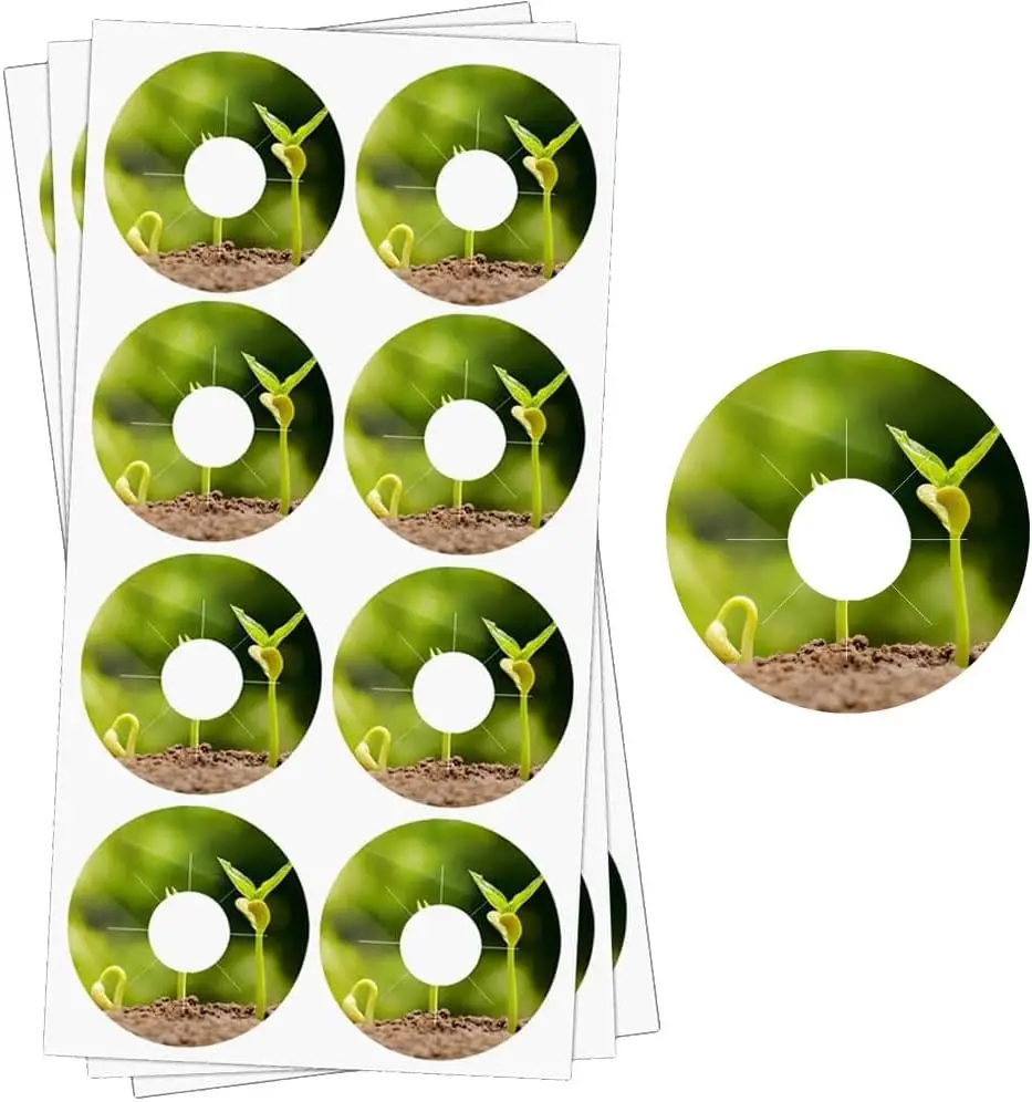 1.5 Inch Peel and Stick Hydroponic Garden Label Seed Pot Labels Sticker Plant Grow Basket Label Seed Pot Sticker 120pcs