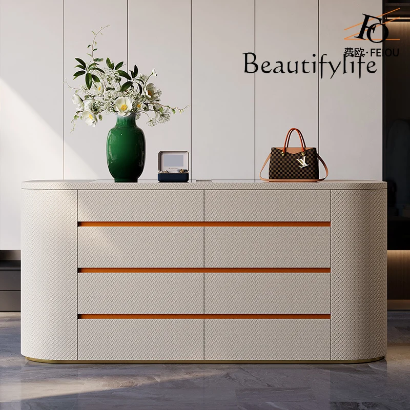 

Light luxury floor-to-ceiling jewelry cabinet luxury house Italian high-end custom drawer storage chest bedroom Nakajima