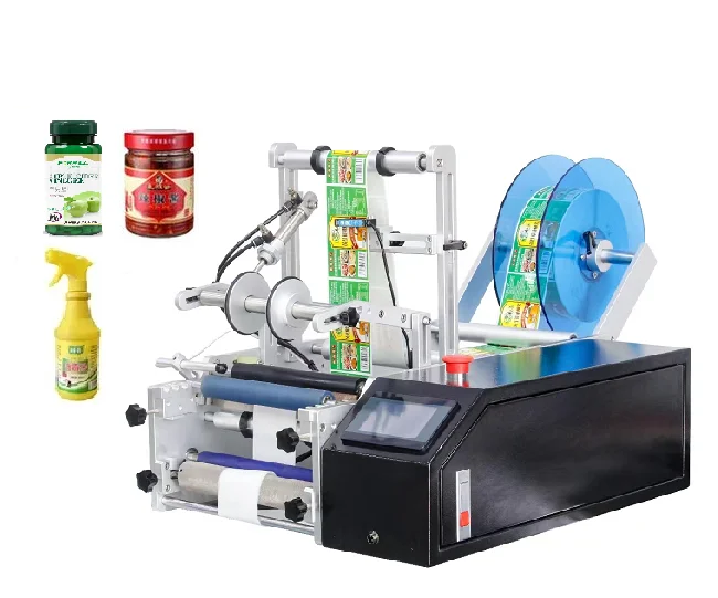 2025 Hot Sale Manual Labeling Machine Tabletop Labeling Machine Tube Liquid Bottle Labeling Machine