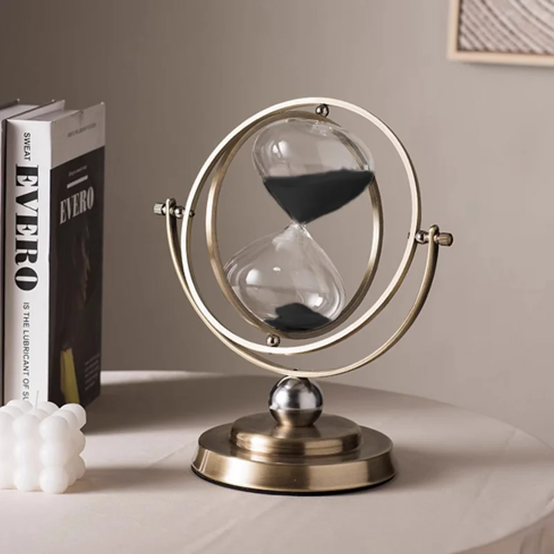 15/30/60 Minutes Sand Clock Global Retro Hourglass Timer Nordic Creative Luxury Home Decoration Classical Office Desk Sandglass