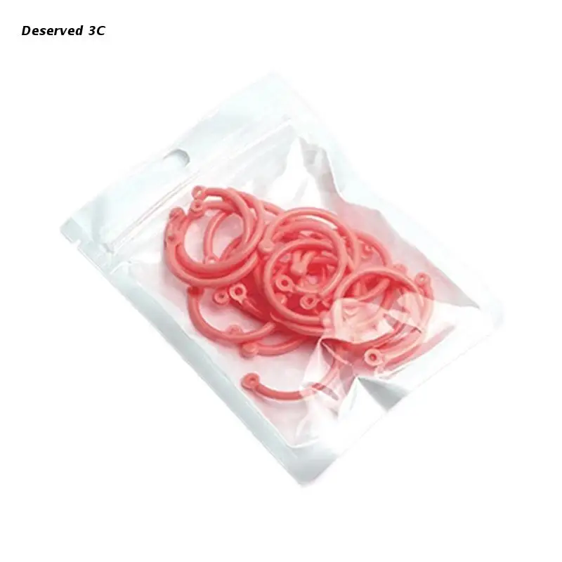 Lose Blatt Ringe Multi-Farbe Binder Ringe Flexible Buch Ringe für Sammelalbum