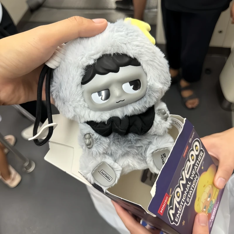 Miniso Origineel Op Voorraad Monboo Mood Weather Station Serie Vinyl Blind Box Speelgoed Desktop Decor Verzamelen Poppen Verjaardagscadeaus