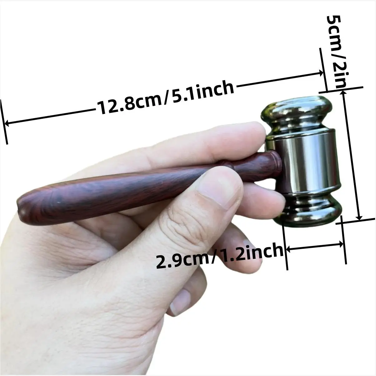 Hammer Metal Smoke Grinder Judge Hammer Multifunctional Two-in-one Smoking Accessories