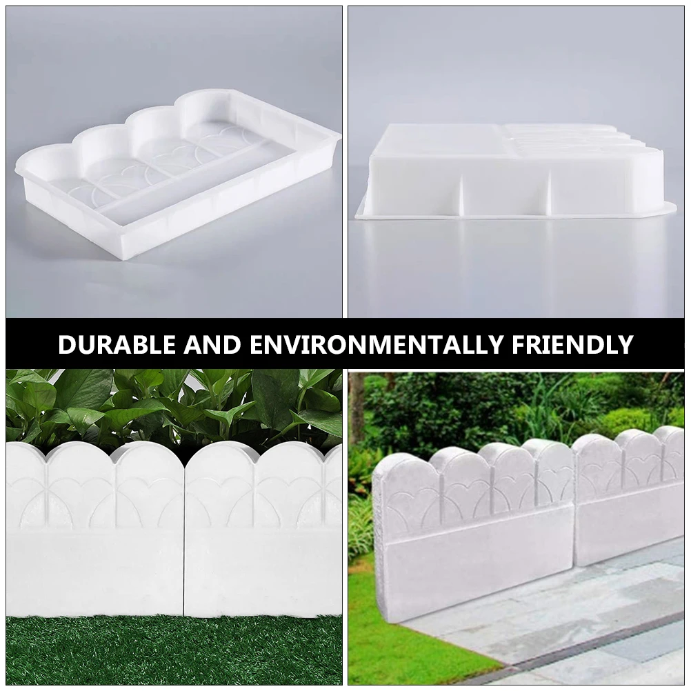 Kunststoff Zaun DIY Beton Formen Garten Gitter Rasen Ziegel Zement Form Outdoor Dekorative Wiederverwendbare Langlebige Zaun Kunststoff Form