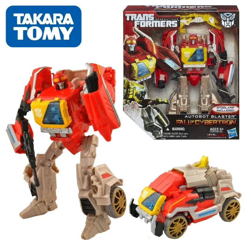 W magazynie Takara Tomy Transformers G Series Fall of Cybertron Class V Recorder & Steel Pliers Robot Anime Action Model Toys Gift