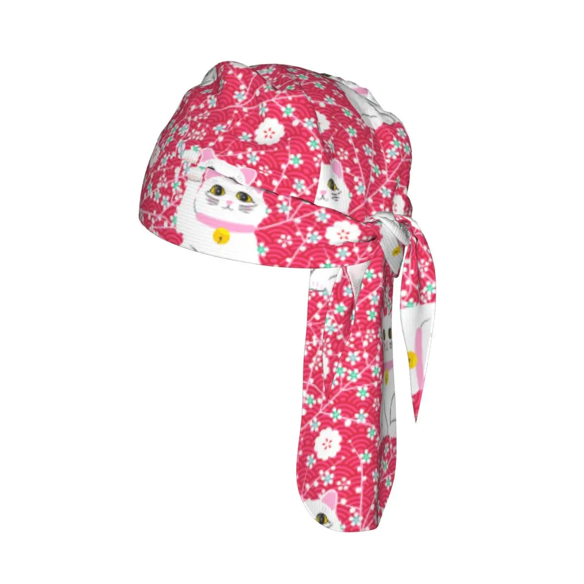 

Quick-drying Bandana Sun Protection Headscarf Japanese Lucky Cats Sport Running Cycling Cap