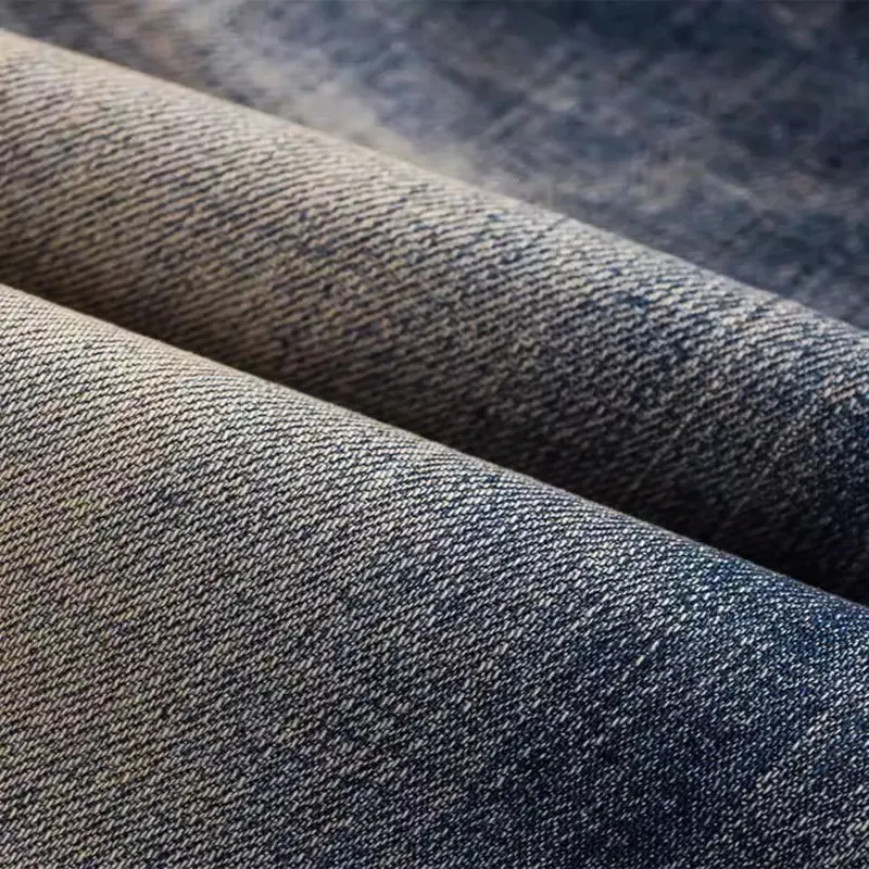 Fashion Vintage Men Jeans High Quality Retro Washed Blue Stretch Slim Fit Designer Jeans Men Red Line Selvedge Denim Pants Homme