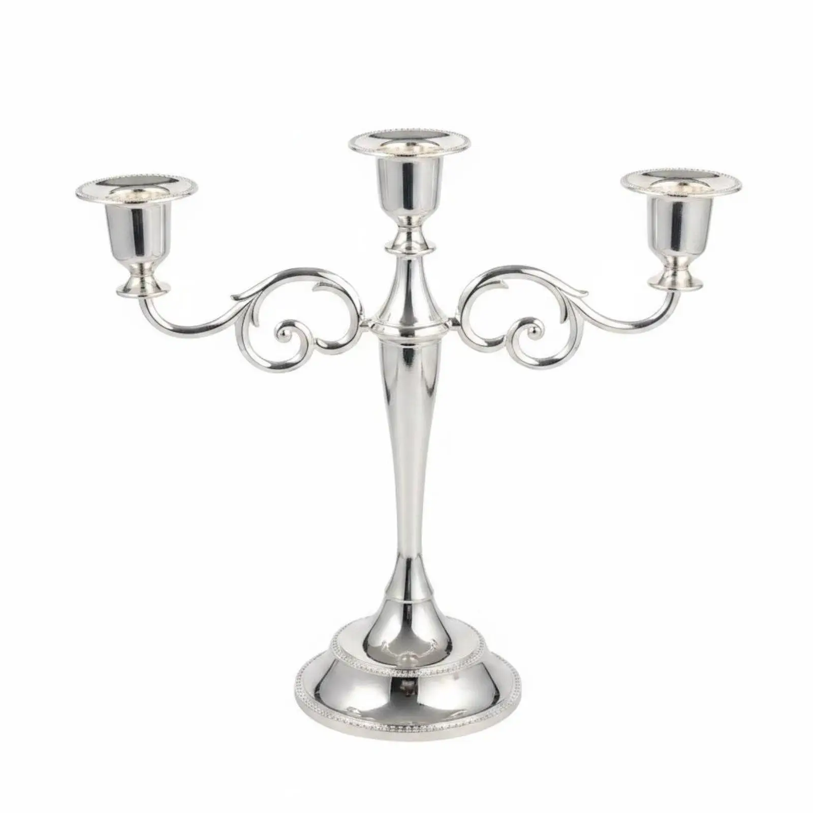 European Vintage Bronze Candle Holder Multi Arm Metal Candlestick Stand Elegant Table Decor for Home