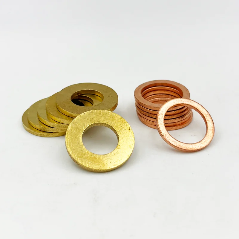 240Pcs 325Pcs/set Gasket Copper Washer Set Meson Pad Sheet Metal Collar Brass Flat Plain Washer Flat Gasket Kit M2-M14/M5-M20