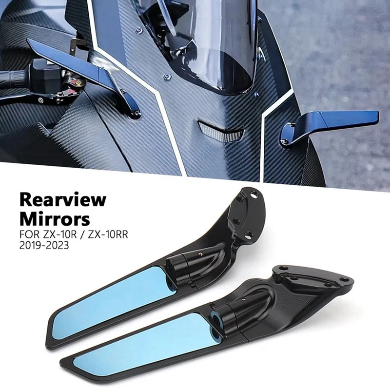 Motorcycle Adjustable Rearview Mirrors Wind Wing Mirror For KAWASAKI Ninja ZX10R ZX-10R SE ZX10RR ZX-10RR ZX 10 R RR Parts