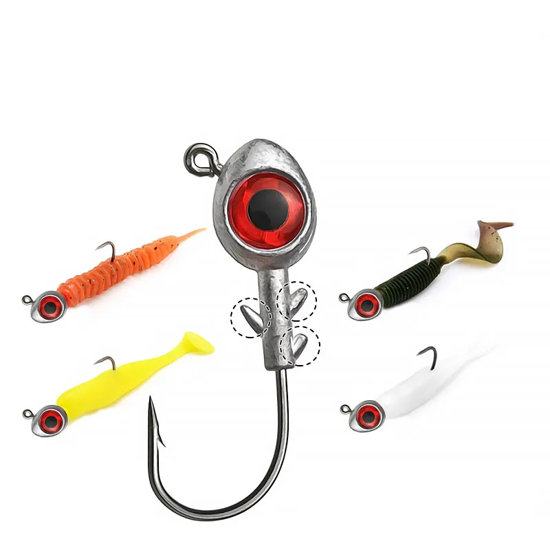 Bazooka Lead Head 5g7g10g14g Hooks JIG Sharp Soft Bait Bass Luya Accessories Wholesale Pike Vertical Drop Fast Fishing Lure - Image 6