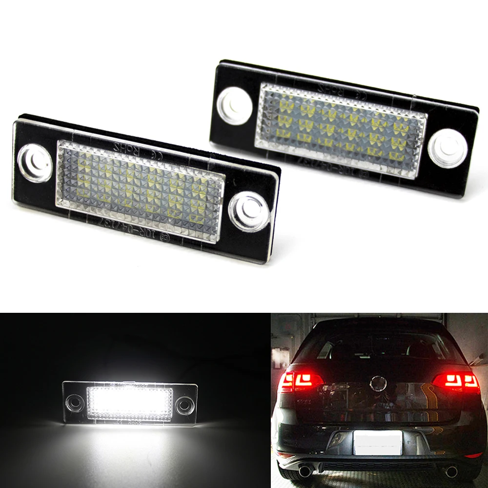 

2шт светодиодный светильник номерного знака 3B 5998026 Для VW Passat B5.5 Caddy MK3 Golf Transporter Skoda Touran Jetta Superb MK1 3U B5