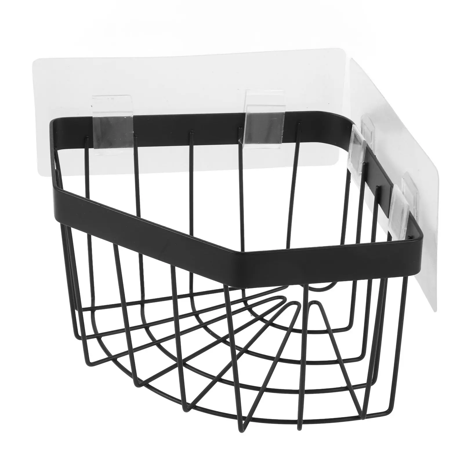 Stainless Steel Kitchen Sink Organizer Drain Rack Triangular Sponge Holder Dishcloth Scouring Pad Storage No Drilling Wall Mount