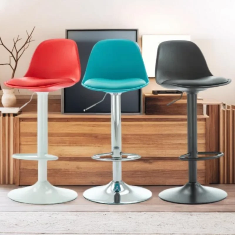 

Chair Bar Furniture Swivel Stool Armchair Garden Leather Ergonomic Chairs Designer Design Salon Gamer Taburete Bar Metal Banks