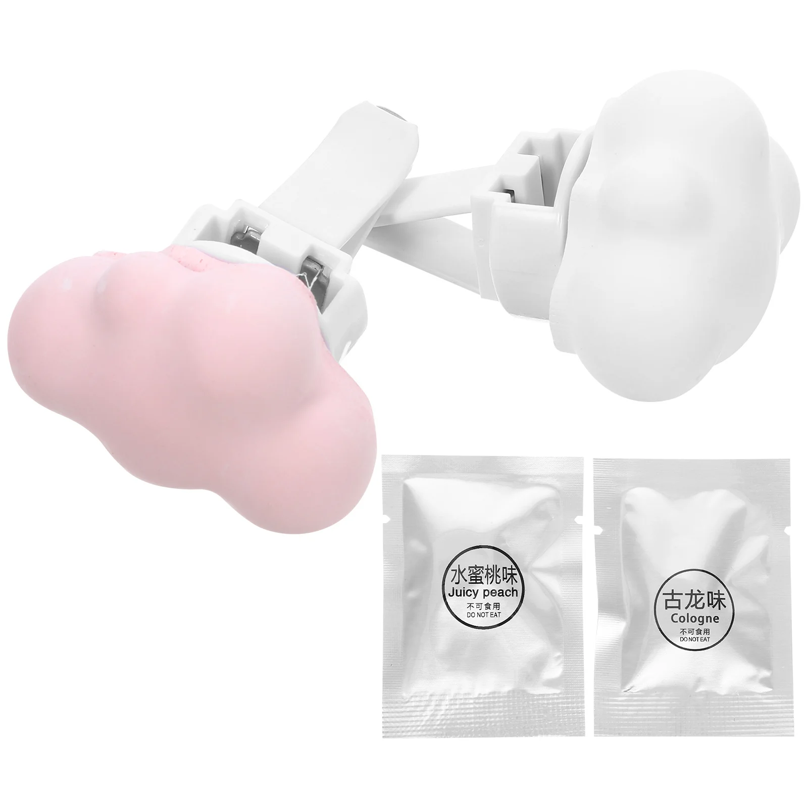 

2Pcs Clips Air Freshener Vent Diffusers Car Interior Accessories White Car Decorations Dashboard Accessories