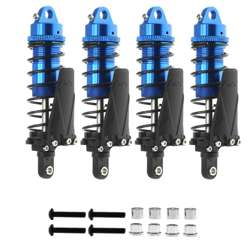 

A45F-4PCS Metal RC Piggyback Shock Absorber Hole To Hole 90Mm For 1/10 RC Crawler Car Trx-4 TRX4 Axial SCX10II D90 CC01