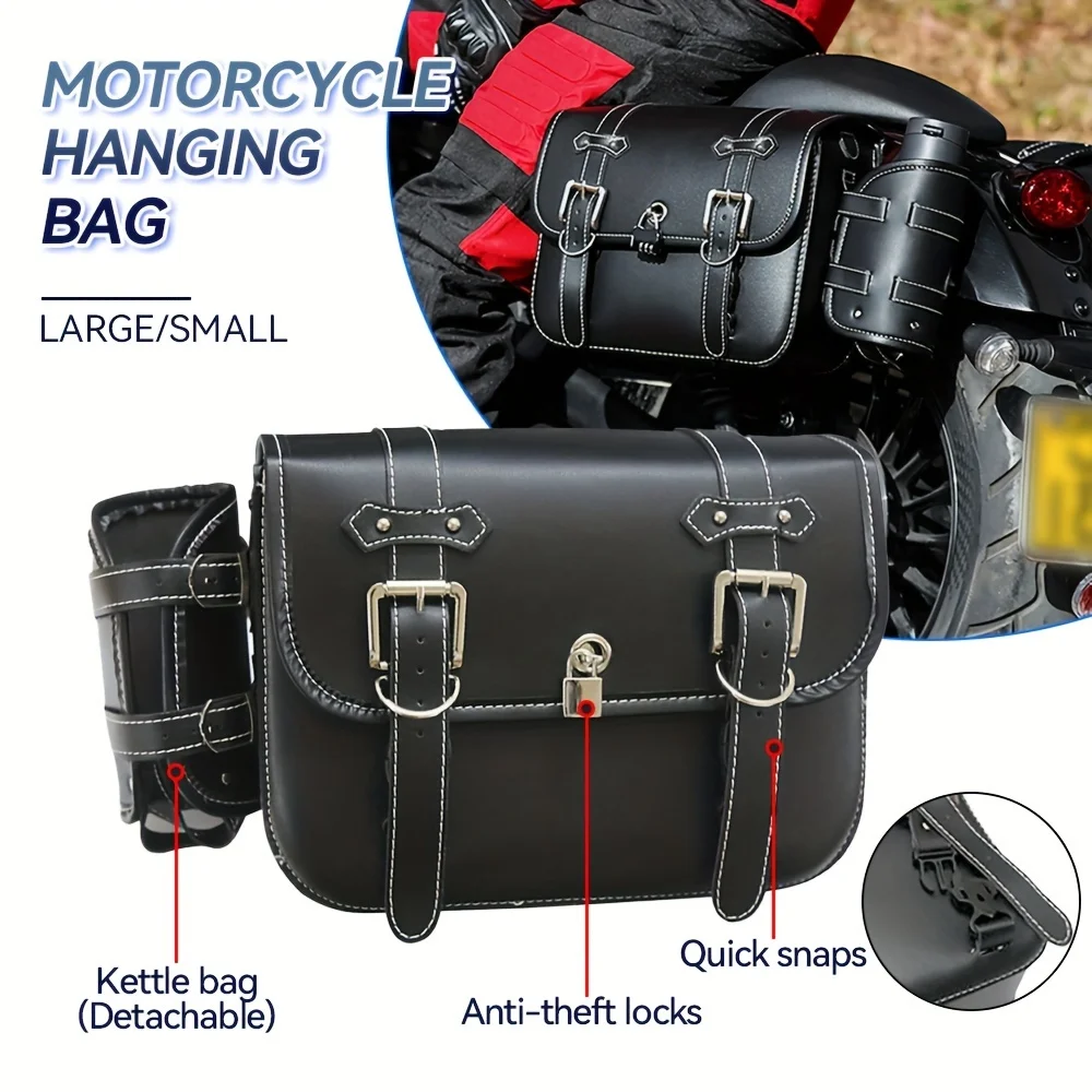 

2pcs Luggage Tail Rear Bags For Sportster 883 1200 Honda Yamaha Suzuki Motorcycle SaddleBag Motorbike Side Bags Storage