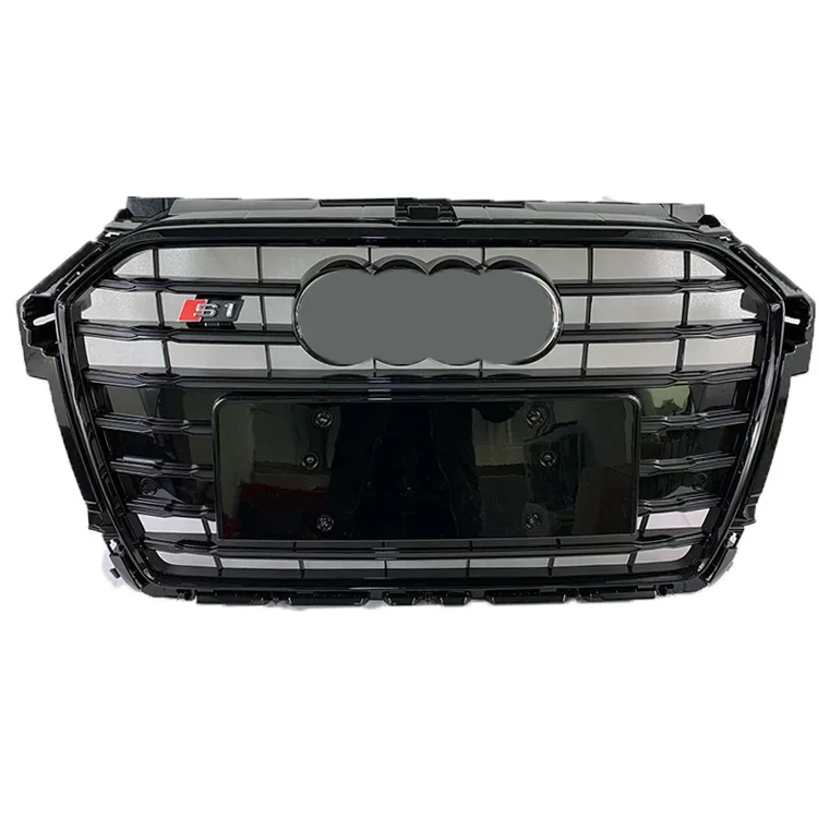 High Quality RS1 S1 ABS Front Grille for A1 Replacement Honeycomb Grill Facelift Racing Bodyparts for 2016-2018