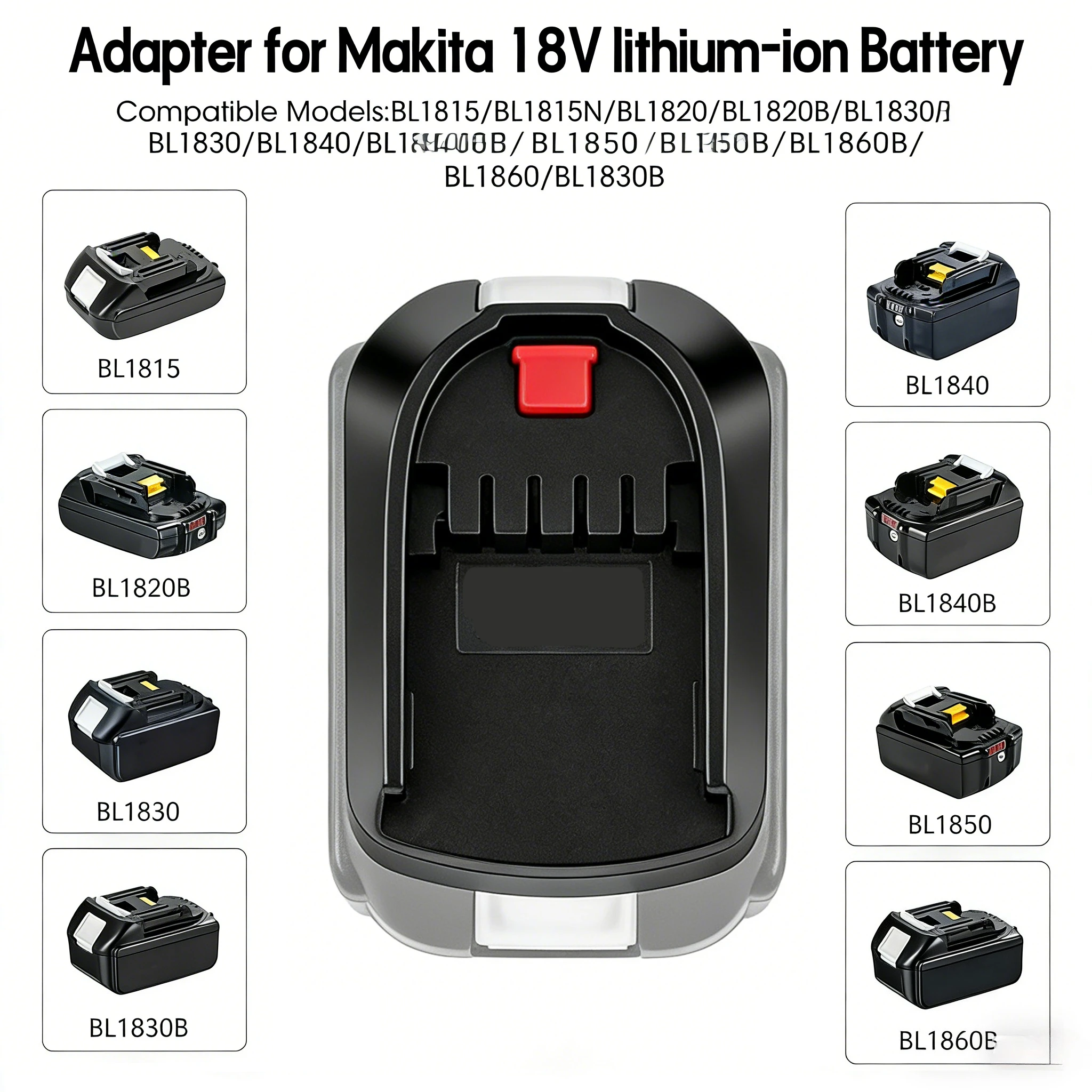 Conversor de Bateria para Ferramentas Bosch: Adaptador para Bateria Li-ion Makita 18V para Ferramentas Elétricas Bosch Série PBA 18V