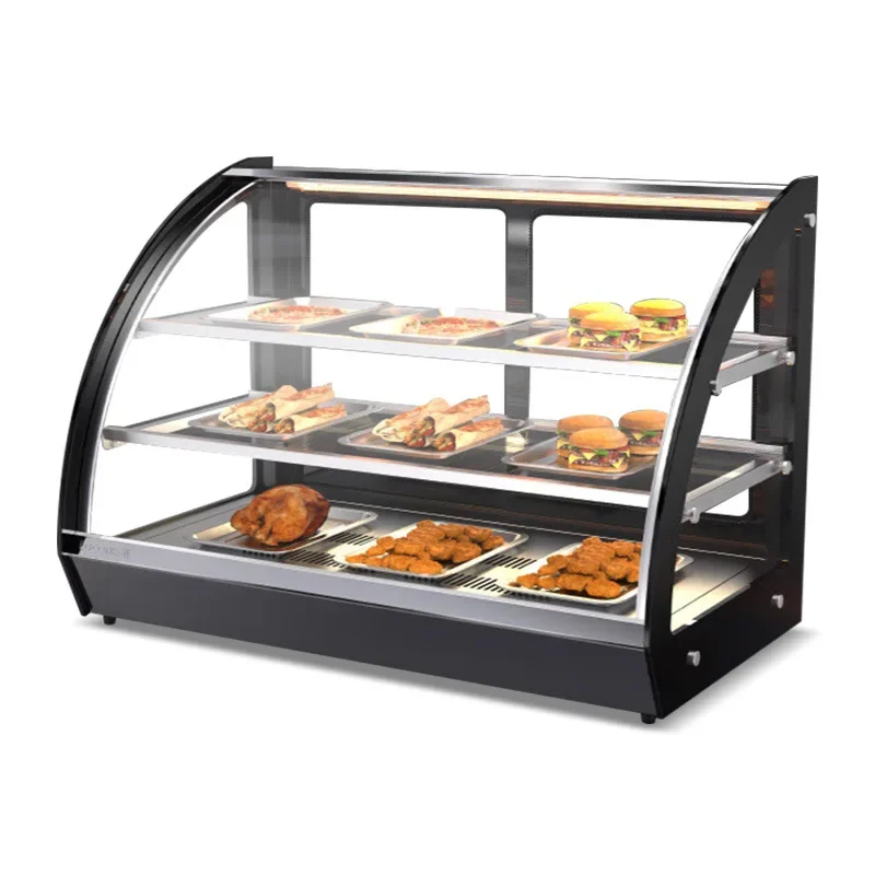 

Convenient Fried Chicken Shop Desktop Insulation Cabinet Food Bread Display Deli Hamburg Fried Chicken Cabinet