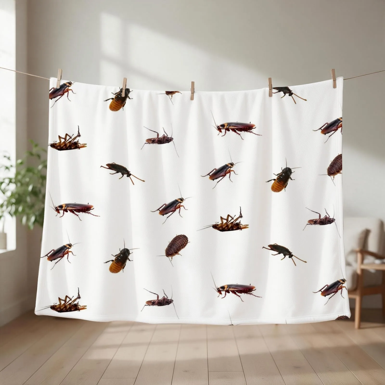 New Cockroach Bundle Throw Blanket couch cozy soft plush fuzzy picnic outdoor blanket