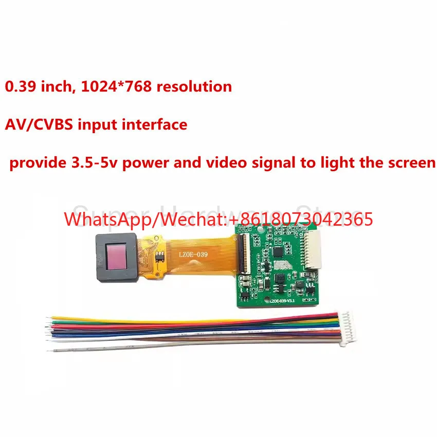 

Thermal Imaging Night Vision Telescope Viewfinder 0.39 Inch Microdisplay Head-up Display Head-mounted Display 1920*1080