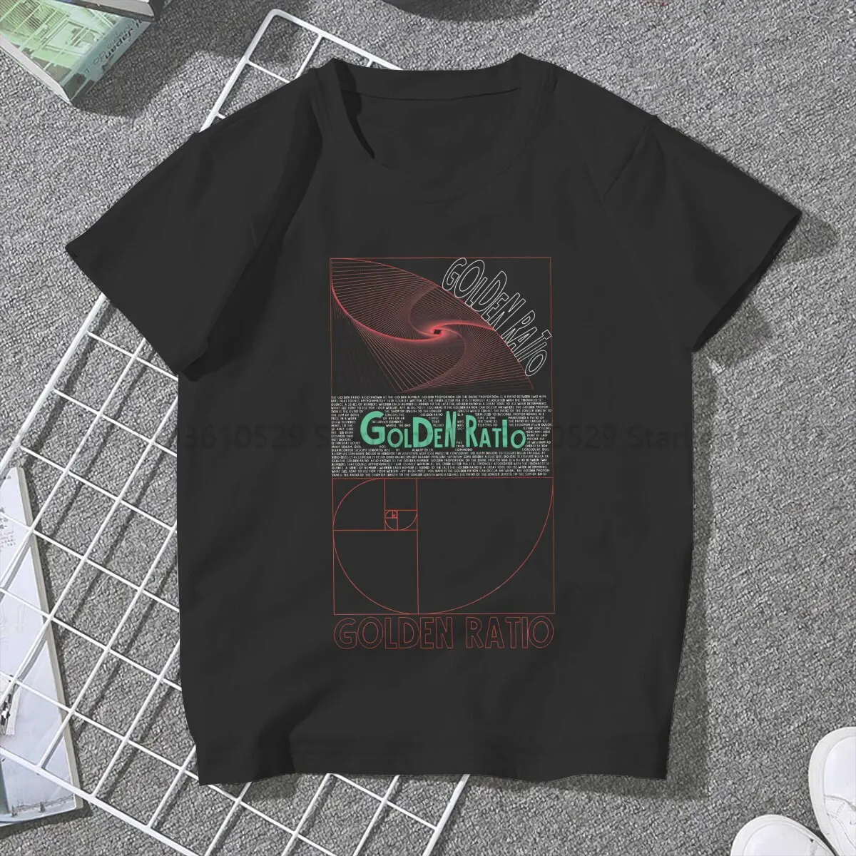 Cool Numbers TShirt For Women Fibonacci Sequence Golden Ratio Y2k Tops Harajuku Female Polyester T Shirt Basic Summer