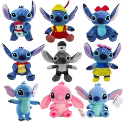 20cm Disney Lilo & Stitch Plush toy Couple Models Cartoon Stitch Stuffed Plush Dolls Anime Plush Baby Toys Girl Kids Gift