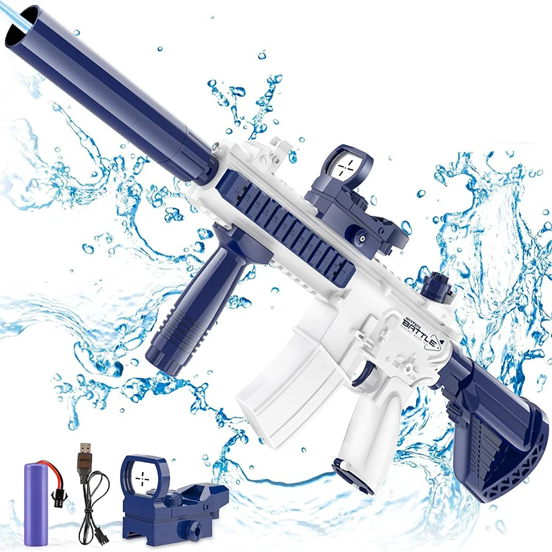 M416 น้ําปืนยิงอัตโนมัติของเล่นฤดูร้อน M416 ไฟฟ้าน้ําปืนชายหาดความบันเทิงกลางแจ้งของเล่นเด็กผู้ใหญ่ของขวัญ