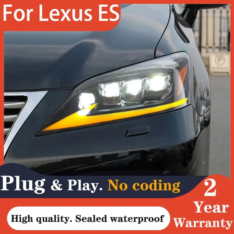 Car Lights For Lexus ES ES350 ES240 2006-2012 LED Auto Headlights Assembly Upgrade Projector Lens Signal Lamp Tool Accessories