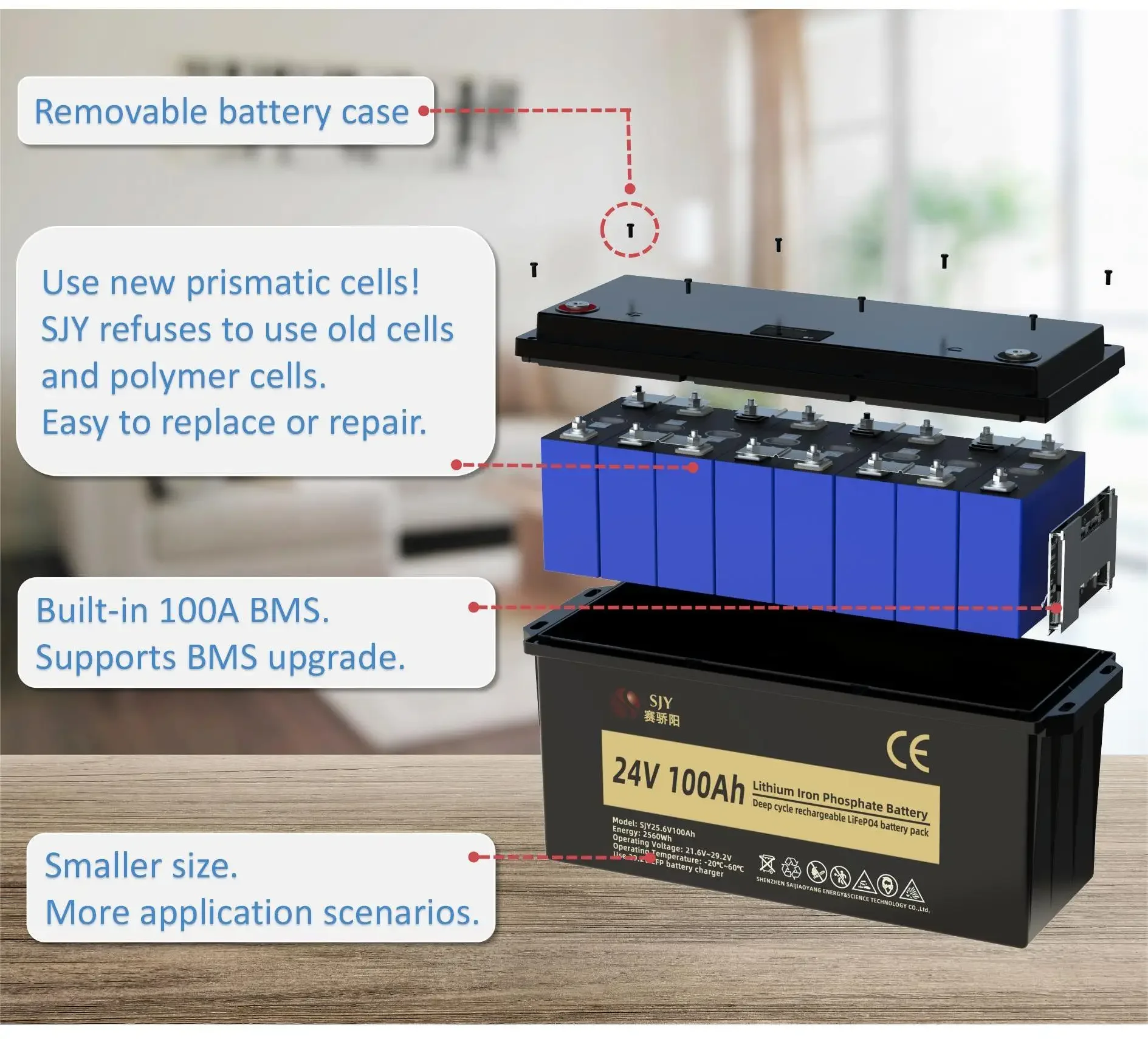 EU Warehouse - Grade A Lifepo4 12V 24V 48V 100Ah 200Ah Lithium Battery Pack for RV Rickshaw Semi-trailer Solar System