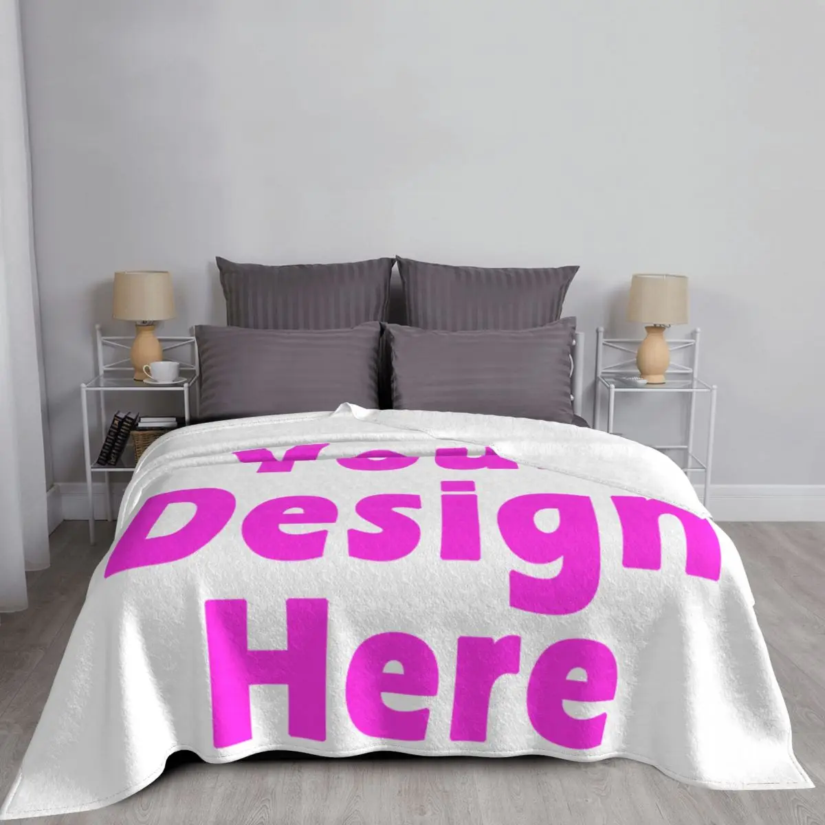 Custom Flannel Throw Blanket Personalized Photo Fleece Blankets for Sofa Gift Customized DIY Print on Demand Dropshipping