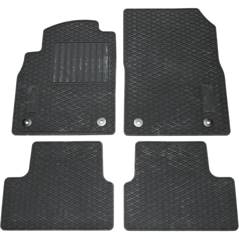 

GM Accessories 22893249 Front and Rear All-Weather Floor Mats in Black