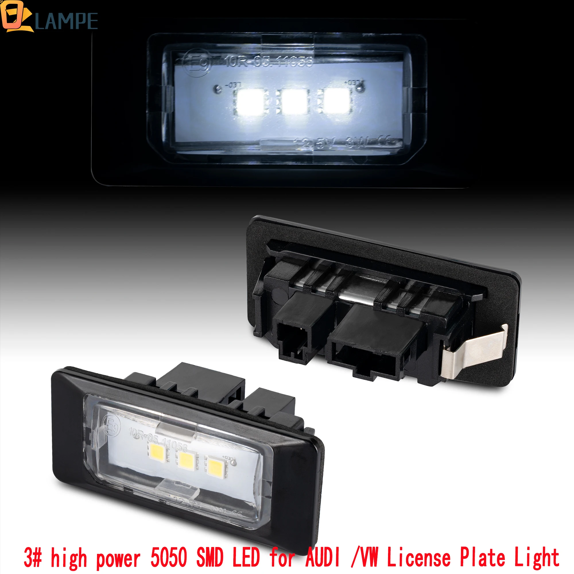 

2PCS for Audi A1 A4 A5 A6 A7 Q5 TTS VW GOLF6 7 Variant PASSAT TOURAN Facelift SKODA Fabia II LED License Plate Number Light