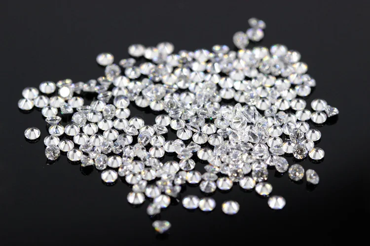 AAAAA Grade Weiß 0,8 ~ 12,0mm Lose Zirkon Stein Brillante Runde Cut Zirkonia Steine Für Schmuck Machen DIY – Detail 3