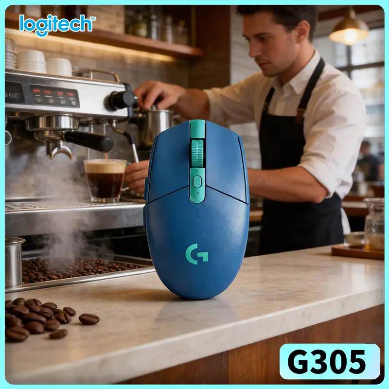 

Беспроводная игровая мышь G305 с высокой точностью, 12000 DPI HERO Precision, 6 программируемых кнопок, 250 часов автономной работы, для ПК и Mac