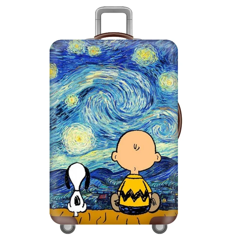 Snoopy Cartoon Luggage Protective Cover Zipper Suit for 18-32 Inch Bag Suitcase Covers Trolley Cover Travel Accessories Gifts