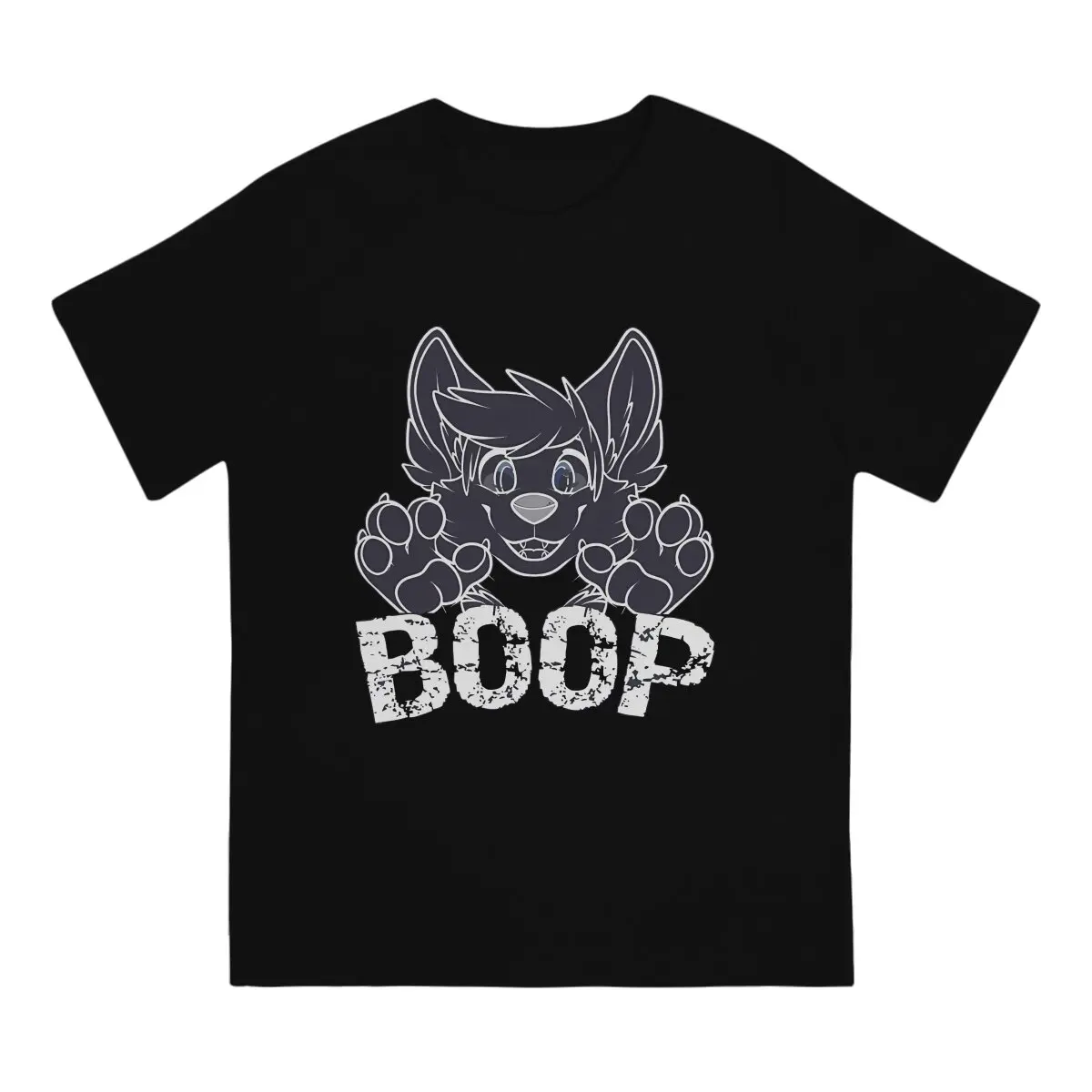 BOOP Fursuit Puppy Dog T Shirts Men\'s Cotton Funny T-Shirt Round Collar Furry Tee Shirt Short Sleeve Clothes Unique