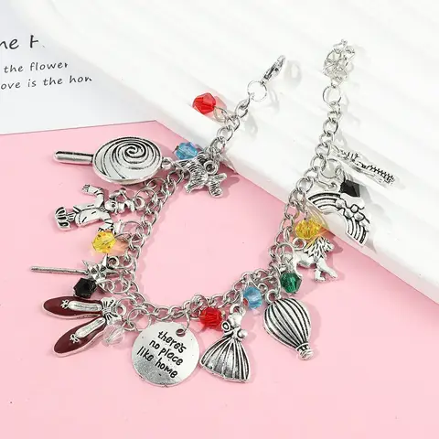 The Wizard of OZ Bracelets for Women Bracelet in Chain Pendants Vintage Accessories Cosplay Charms Jewelry