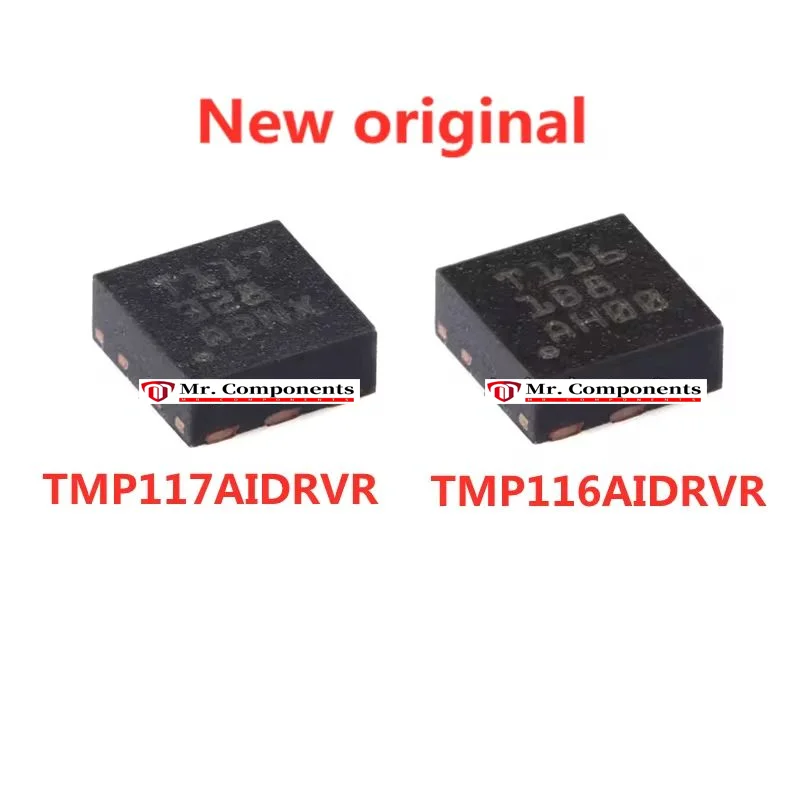 5PCS TMP117AIDRVR T117 TMP116AIDRVR T116 WSON-6 Digital temperature sensor chip New original In stock