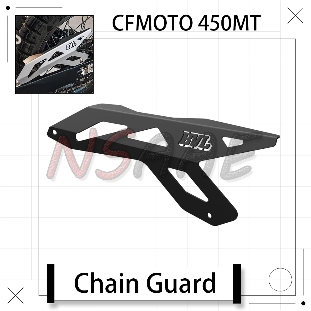 

New For CFMOTO 450MT MT450 450 MT Motorcycle Modified Chain Cover Chain Guard Aluminum Alloy Chain Box Cover Shield