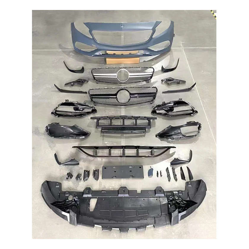 

Best-selling Auto Parts W176 Body Kit Upgrade to CLA AMG45 Front Bumper with Grille for Mercedes Benz 2013-2018