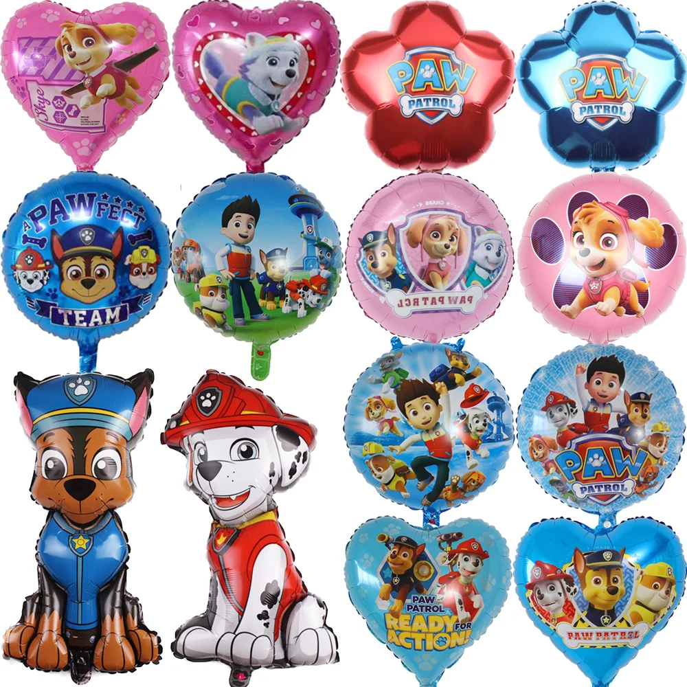 

5pcs Cartoon Paw Patrol Party Balloons 18inch Foil Balloon set Baby Shower Birthday Dogs Skye Party Decorations Kids Toy Gifts