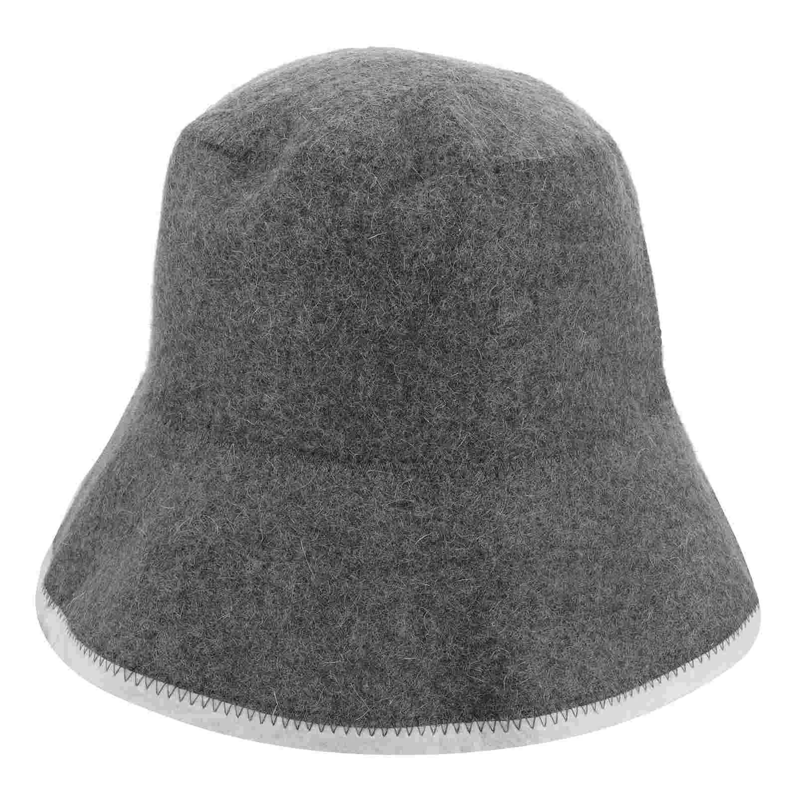 Gorro de Sauna de lana, gorros de baño blancos, accesorios de ducha reutilizables, ligeros y portátiles, gorro de Spa transpirable con estilo, gorros de baño