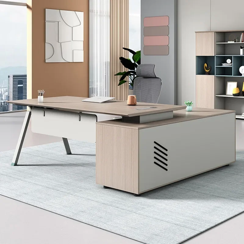 Simple modern supervisor desk Taipan desk President manager desk Boss office office furniture