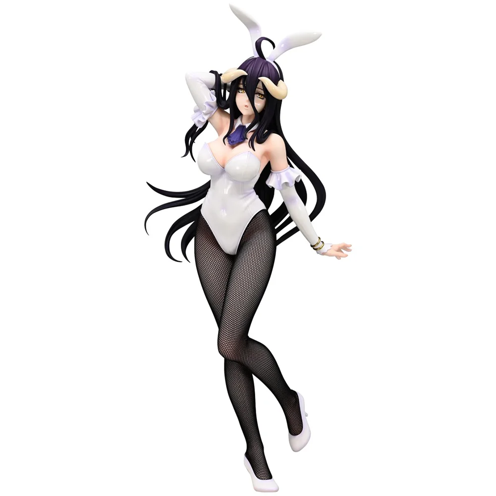 

30cm Anime Figure Albedo Sexy Bunny Girl Standing pose Action Figure Collectible PVC Adult collectible Model Doll Boy Girl Gift